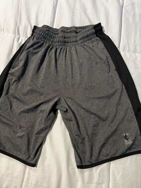 NBA Kids Gray and Black Athletic Shorts